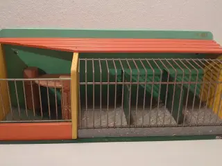 Hanse:Sjældent Zoo dyrebur. 1950´erne.L. 44cm.