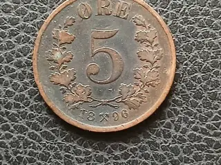 Norsk 5 øre 1896