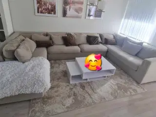 Sofa + spisestole