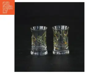 Dekorative glas med mistelten fra Holmegaard (str. 6 x 4 cm)