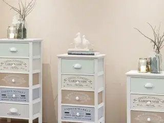 Fransk skuffeskab 4 skuffer træ