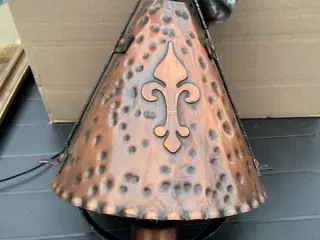 Gl Kobberlampe til loftophæng