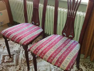 4 mahogni stole 