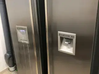 Amerikansk køleskab samt fryser