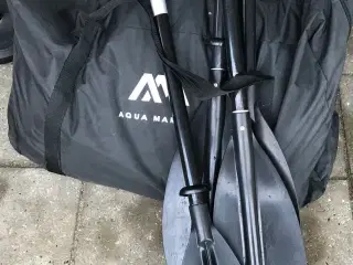 Oppustelig kajak med 2 stk pagaj og pumpe