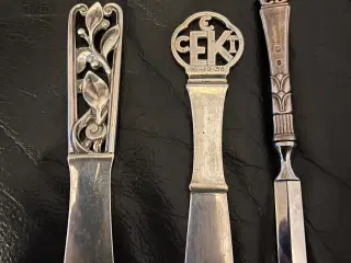 3 brev åbnere i tre tårnet sølv