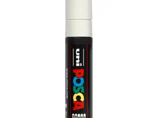 Posca Tusch PC-17K, Hvid, 15 mm Bred Streg