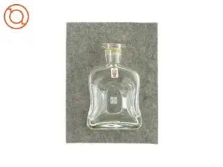 Glasflaske fra Holmegaard (str. LBH: 10x6x16 cm )