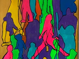 Akrylbilled 30x40, Sjæledans.