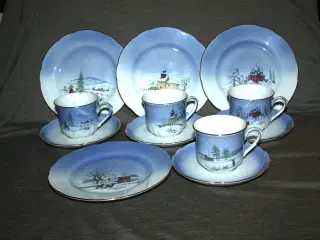 Kaffekop Christineholm Firkløveren Vinterstemning 