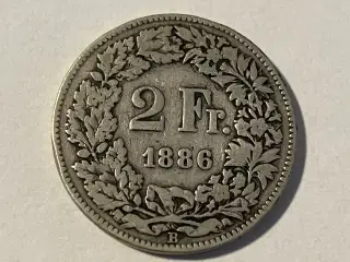 2 Francs Switzerland 1886