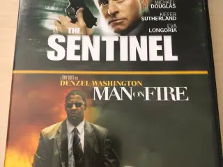 DVD med 2 film - The Sentinel og Man On Fire 