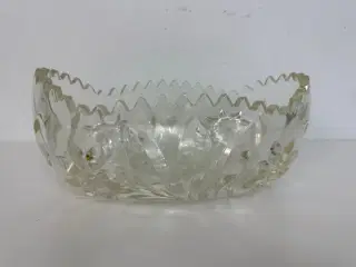 Stor skål i krystalglas, vintage