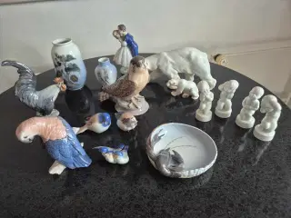 Kongelige og Bing og Grøndahl figurer. Kom evt med