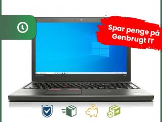15" Lenovo ThinkPad T550 - Intel i5 5200U 2,2GHz 240GB SSD 8GB Win10 Pro - Grade B - bærbar computer