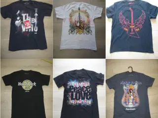 6x Hard Rock T-shirts str S - Alle 6 for KUN 200kr