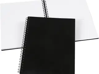 Elegant Sort Dokumentationsbog 23x30,5 cm - 50 Sider