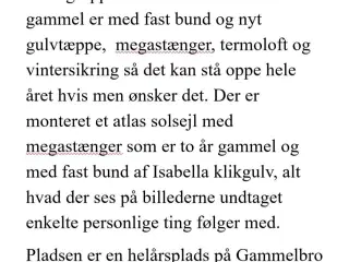 Campingvogn med fastliggerplads 