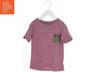 T-shirt med mønstret brystlomme (str. M)