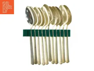 Sæt af 11 Diplomat sølvplet skeer (str. 11 styk 18 cm)