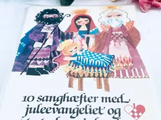 Jule sanghæfter + evangeliet til juleaften 