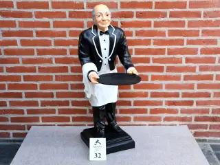 Tjenerfigur m/bakke H ca 100cm. 