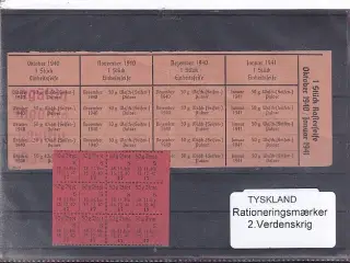 Tyskland - Rationeringsmærker - 2. Verdenskrig