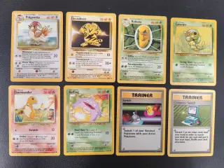 Base Set, Jungle, Fossil og Promo Pokemon Kort