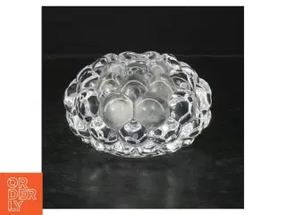 Orrefors hindbær lysestage (str. Ø. 12 cm)