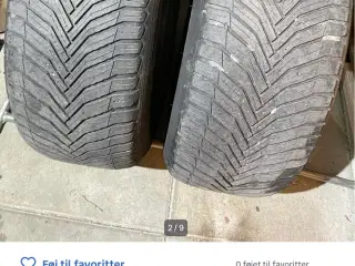 Dæk Michelin helårsdæk 18”.  2 stk.