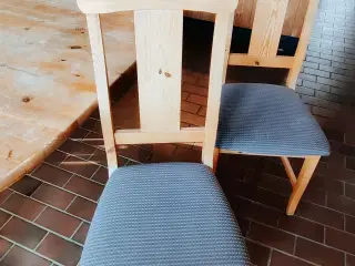 6 spisebordsstole i fyrretræ 