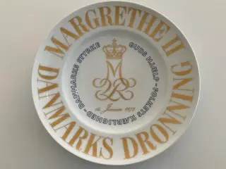 Erindringsplatte Dronning Margrethe II