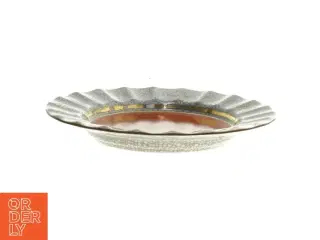 Crackle glaseret keramikfad fra Royal Copenhagen (str. Ø. 17 cm)