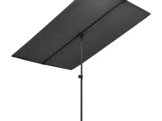 Haveparasol med aluminiumstang 180x110 cm antracitgrå