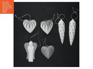 Juleornamenter sæt (str. 6,5-12 cm)