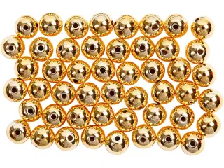 Voksperler, diam. 5 mm, hulstr. 0,7 mm, guld, 100stk./ 1 pk.