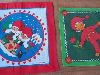 Retro brødkurvsservietter.