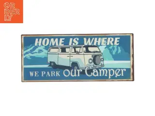 Metalskilt med campervan-design fra Lafinesse (str. 30,5x13 cm)