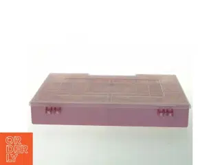 Plastik opbevaringsboks med rum (str. 27,5 x 18 cm)