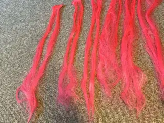 Pink hårextensions