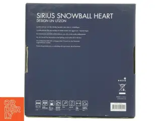 Sirius Snowball Heart lysdekoration fra Sirius (str. 15 cm)