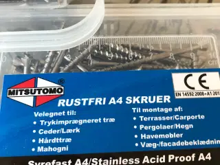 RUSTFRIE A4 skruer