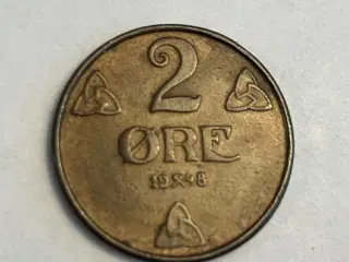 2 Øre 1948 Norge