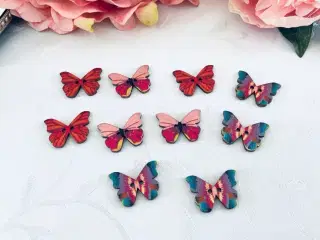 Knapper sommerfugle blandet 