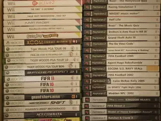 Pc spil, wii, xbox m.m.