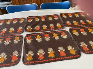Retro Inka jule dækkeservietter