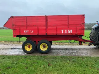 Tim 7,5 tons højtipvogn