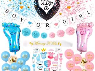 Gender Reveal/ Kønsafslørende festdekoration delux