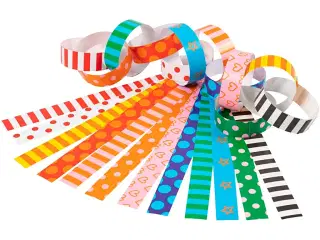 2400 Mønstrede Guirlandestrimler til Festdekoration