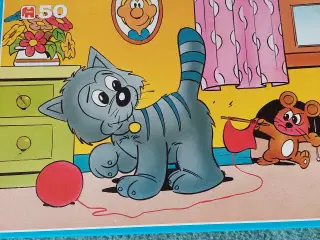 Børne puslespil med Kat